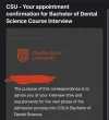 [MedStudentsOnline.com.au] CSU Dentistry: Q&A and General Discussion